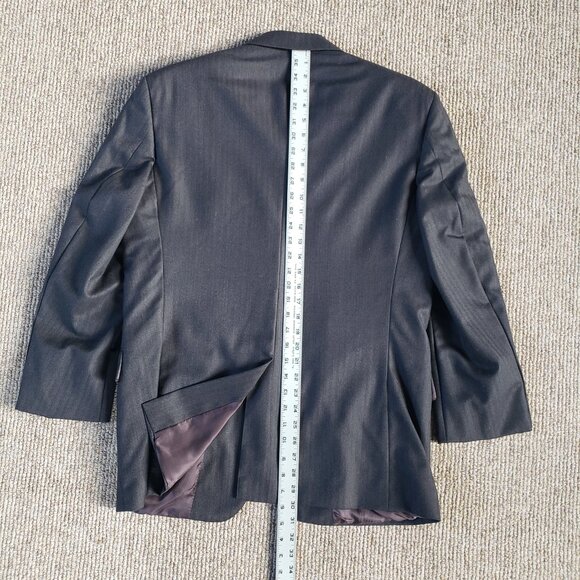 Brooks Brothers 1818 Madison Gray Herringbone Wool Suit Saxxon 42S / W37 - Picture 10 of 14